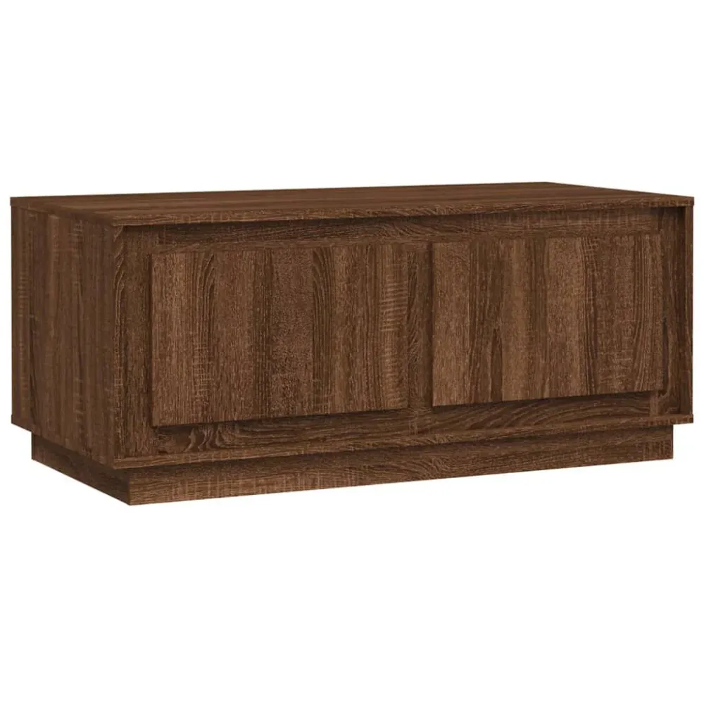 Mesa de Centro para Mesa de centro 102x50x44 cm derivados madeira carvalho castanho