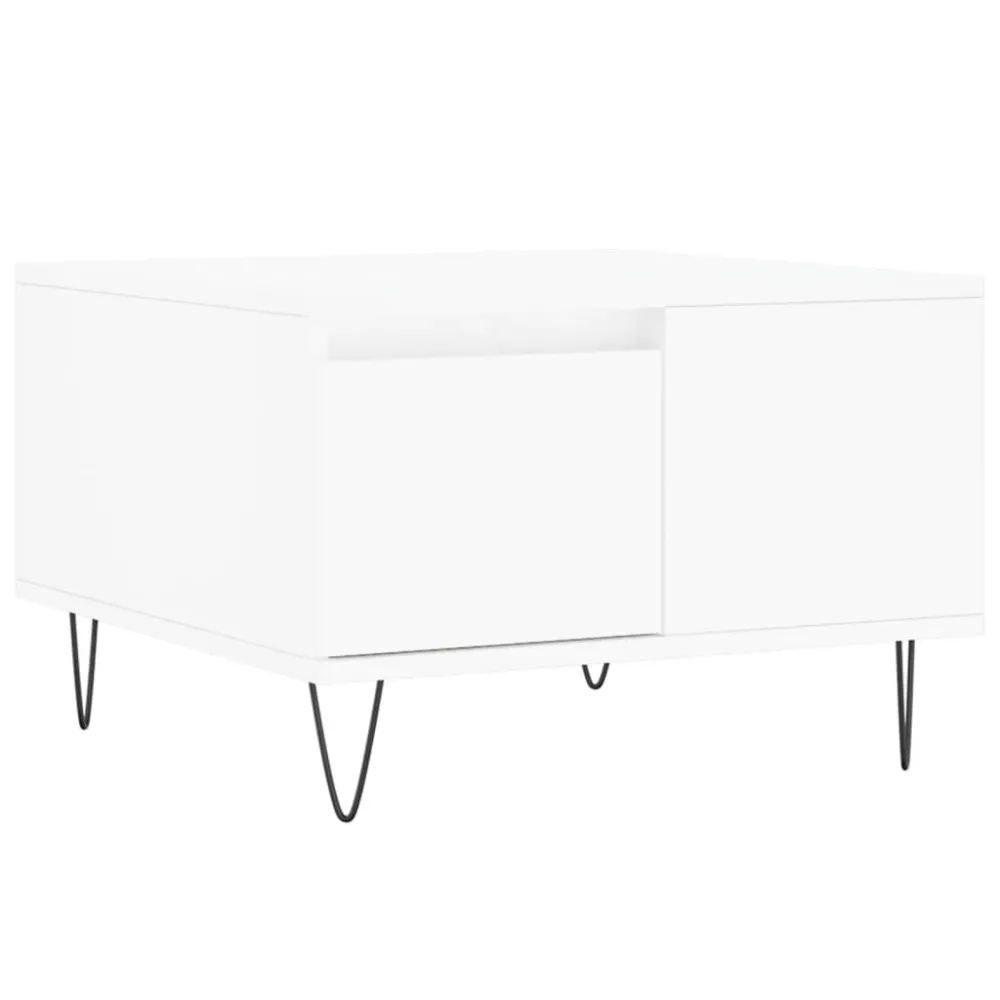 Mesa de Centro para Mesa de centro 55x55x36,5 cm derivados de madeira branco