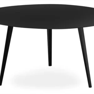 Mesa de centro redonda 90cm Bipolart Metálico Preto. com Ajuste de Altura