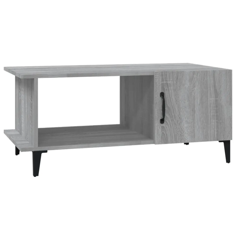 Mesa Dobrável para Mesa de centro 90x50x40 cm derivados de madeira cinzento sonoma
