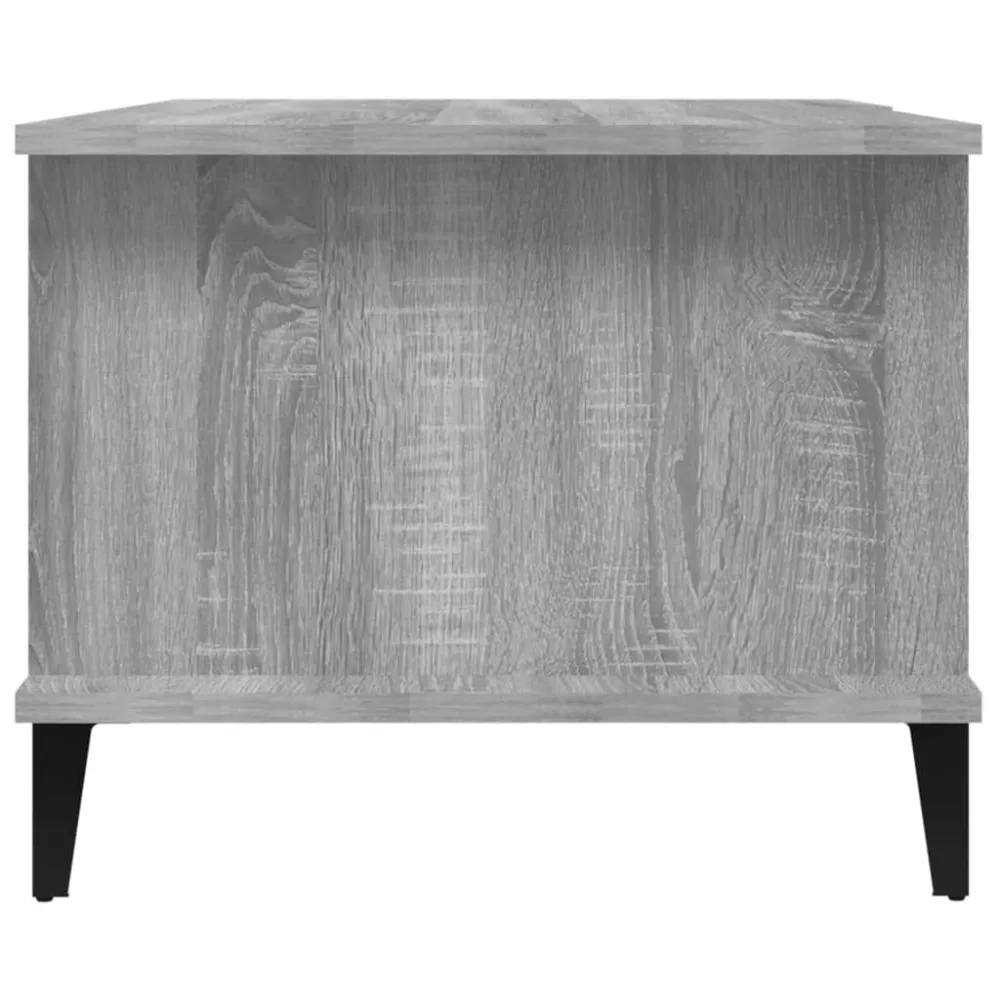 Mesa Dobrável para Mesa de centro 90x50x40 cm derivados de madeira cinzento sonoma