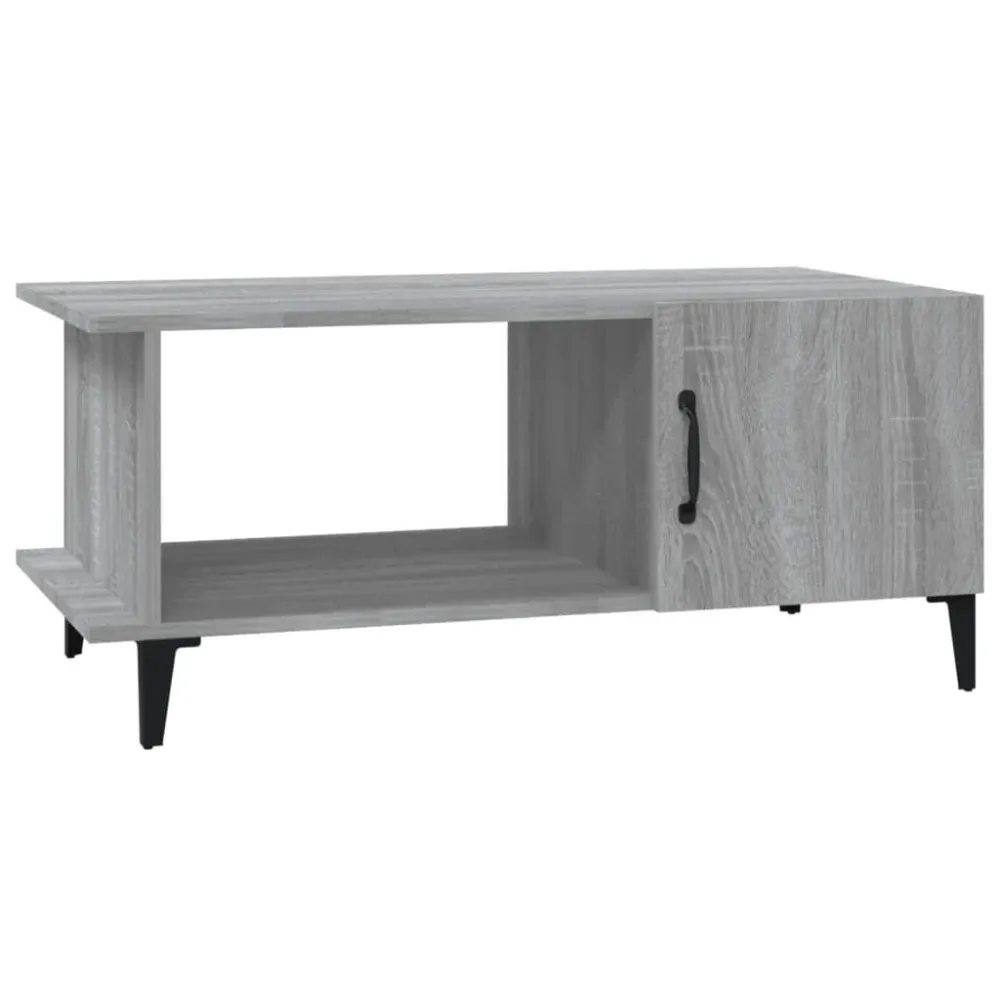 Mesa Dobrável para Mesa de centro 90x50x40 cm derivados de madeira cinzento sonoma