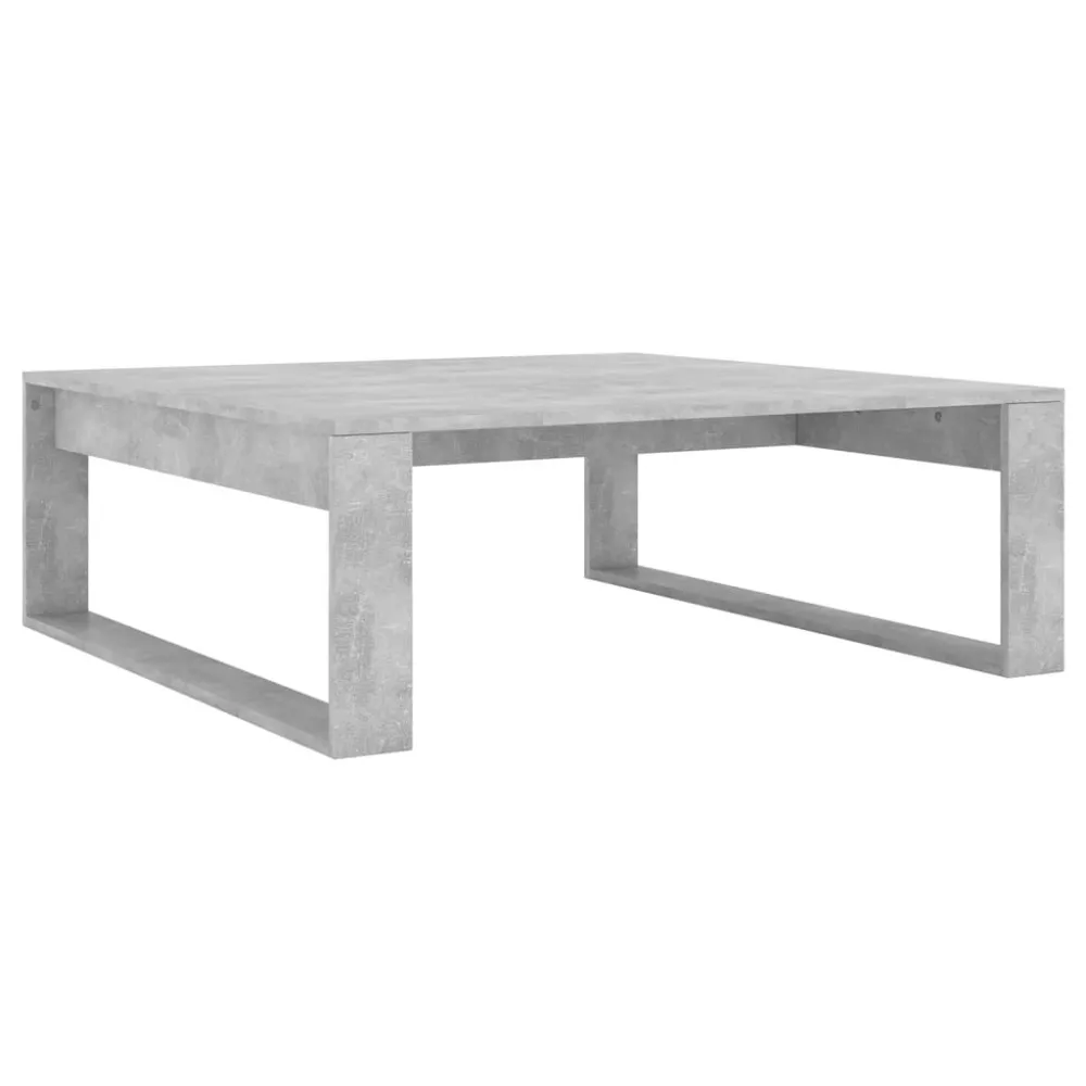Mesa de Exterior em Mesa de centro 100x100x35 cm derivados madeira cinzento cimento