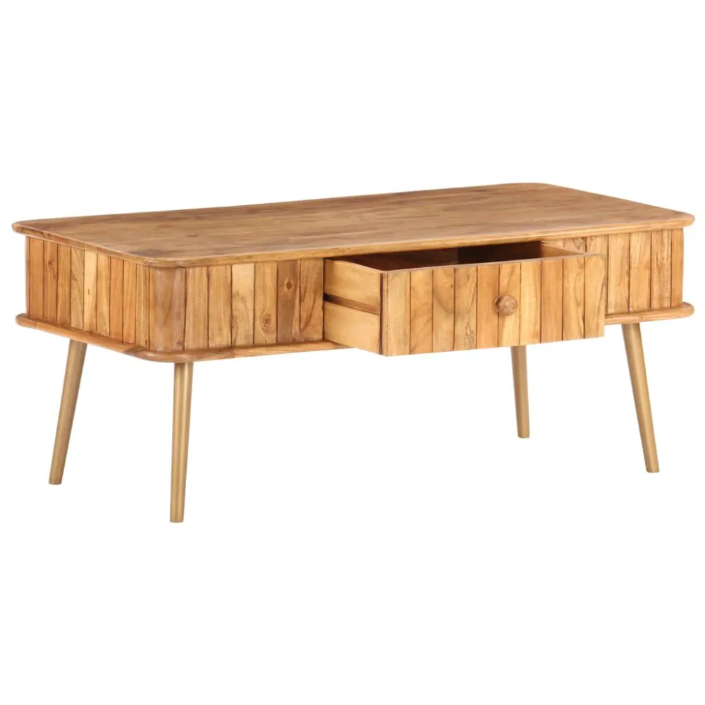 Mesa de Exterior em Mesa de centro 100x50x40 cm madeira de acácia maciç