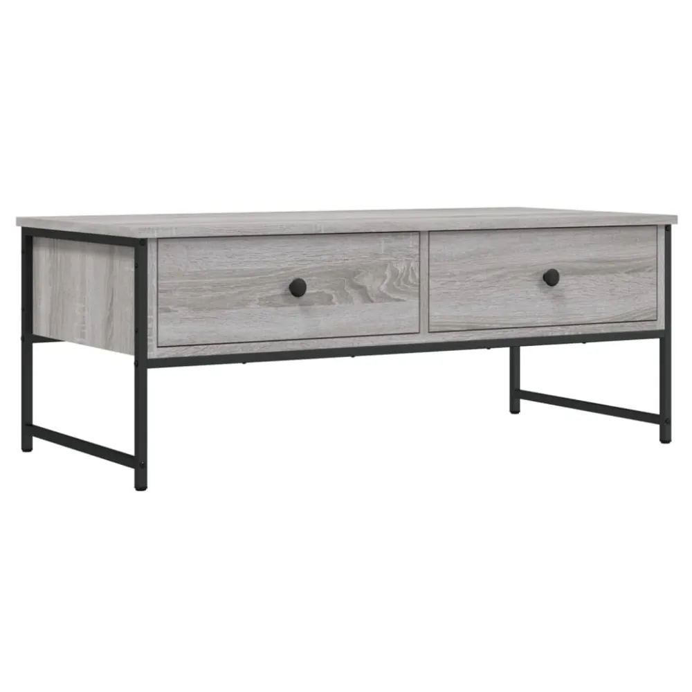 Mesa de Exterior em Mesa de centro 101x49x39,5 cm derivados madeira cinzento sonoma