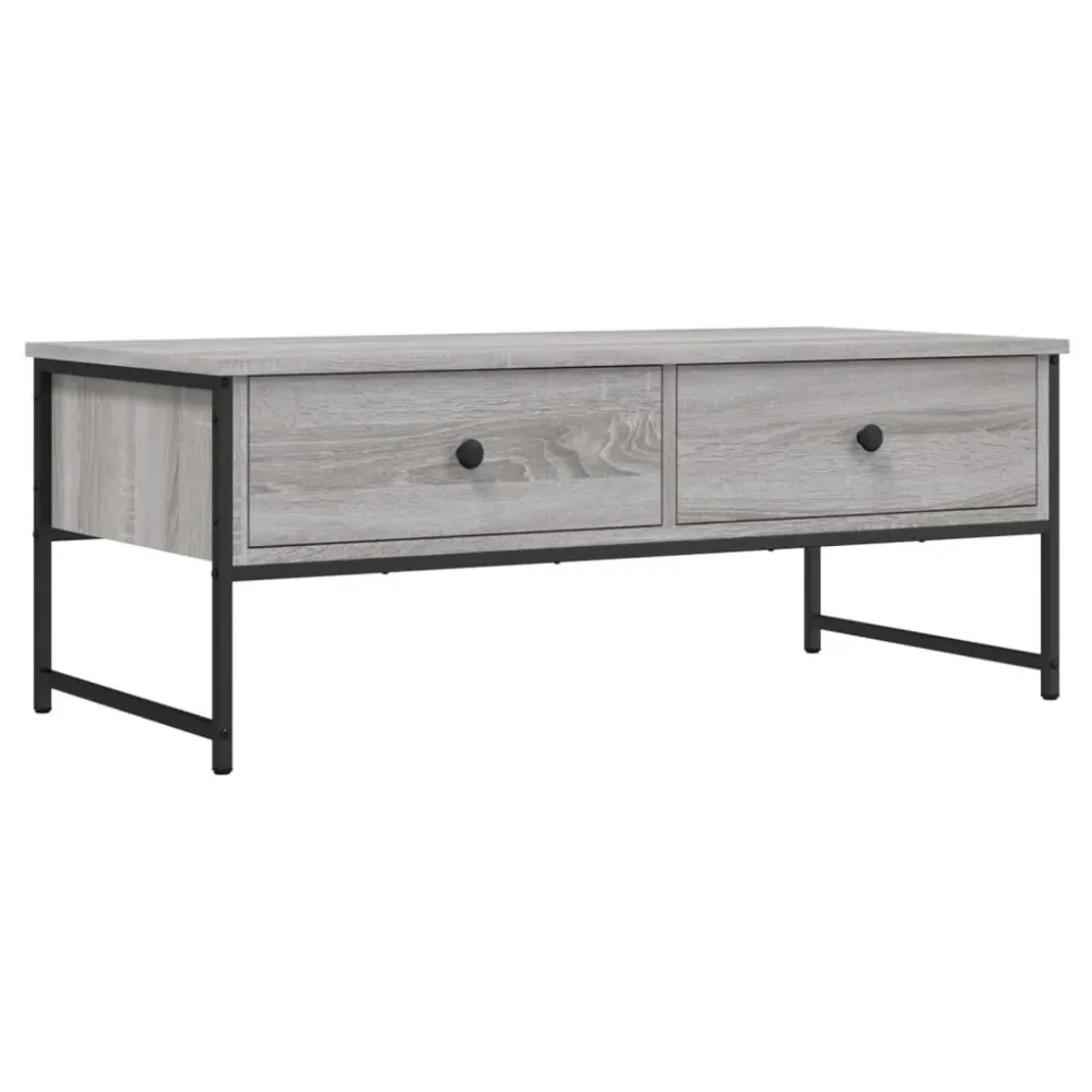 Mesa de Exterior em Mesa de centro 101x49x39,5 cm derivados madeira cinzento sonoma