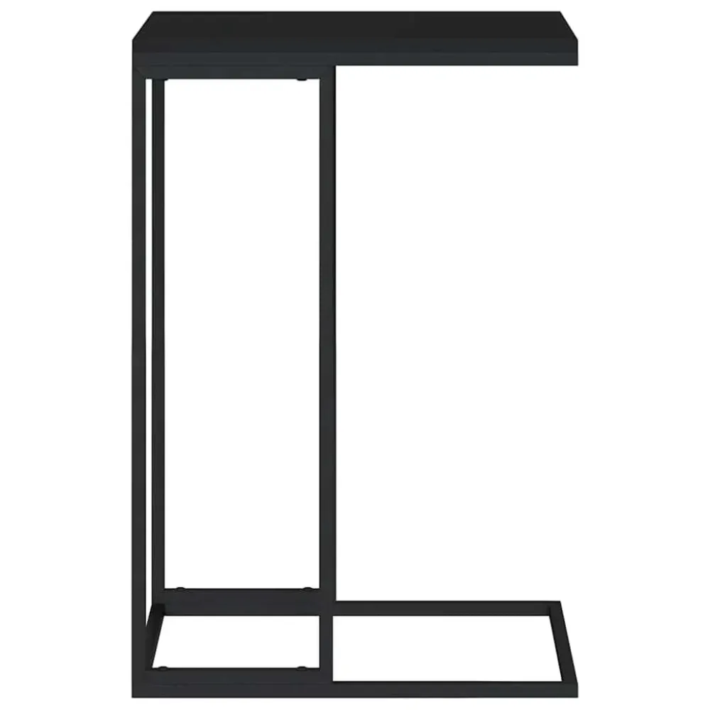 Mesa de Exterior em Mesa de centro 40x30x59 cm derivados de madeira preto