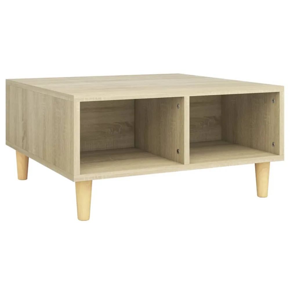 Mesa de Exterior em Mesa de centro 60x60x30 cm derivados de madeira carvalho sonoma