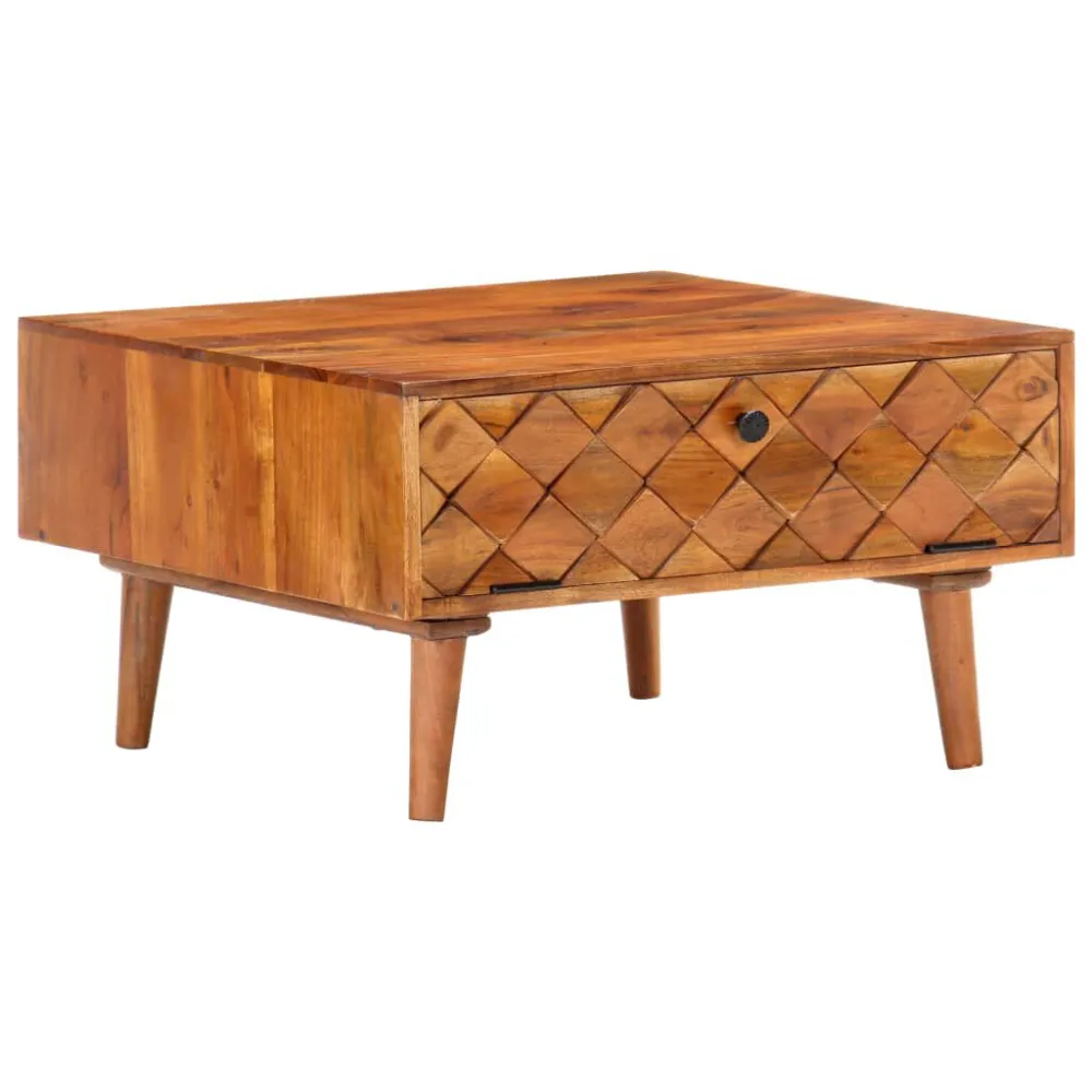 Mesa de Exterior em Mesa de centro 68x68x38 cm madeira de acácia maciç