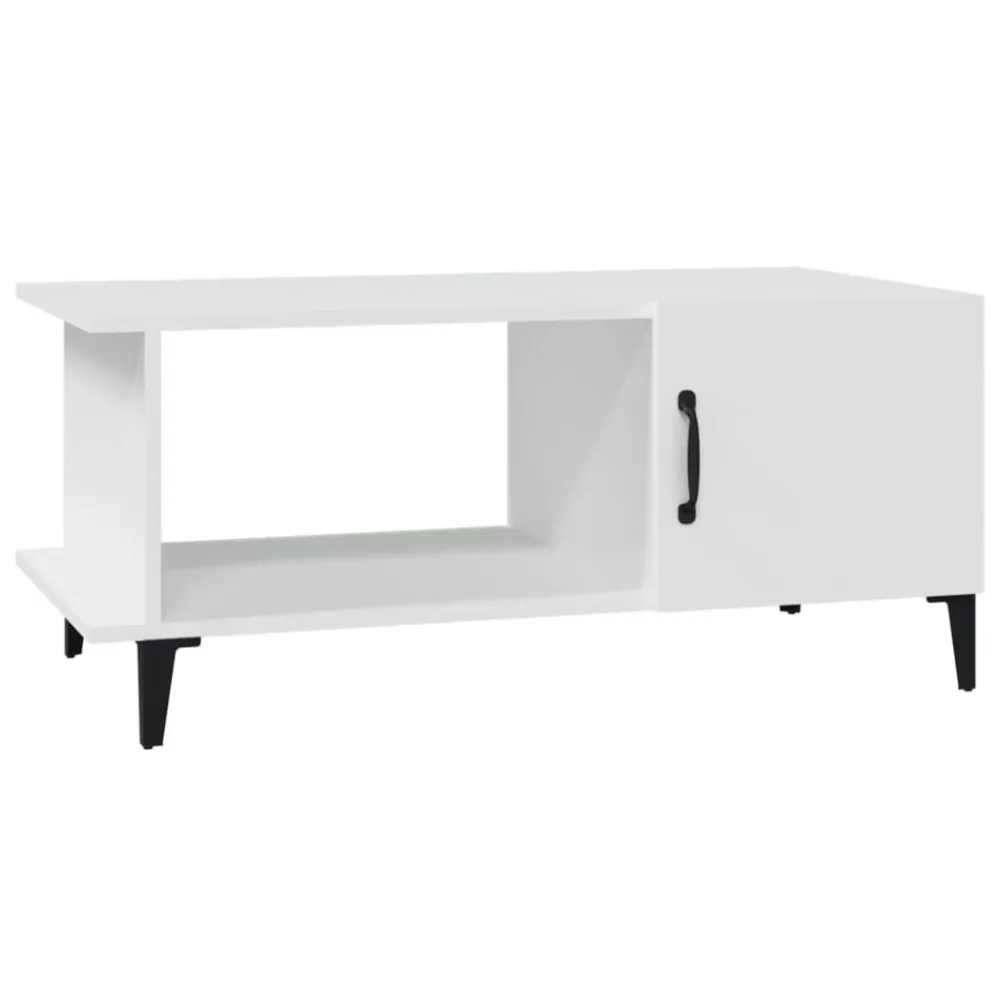 Mesa de Exterior em Mesa de centro 90x50x40 cm madeira processada branco