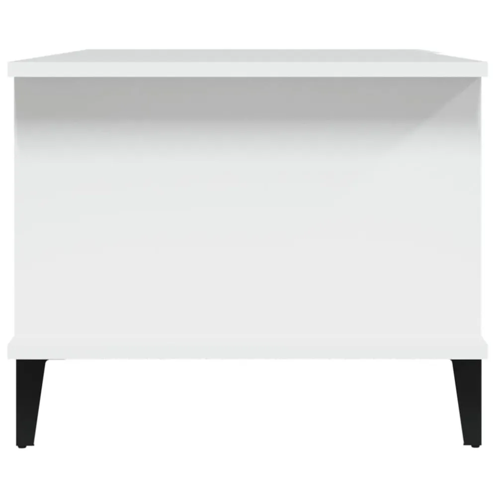 Mesa de Exterior em Mesa de centro 90x50x40 cm madeira processada branco