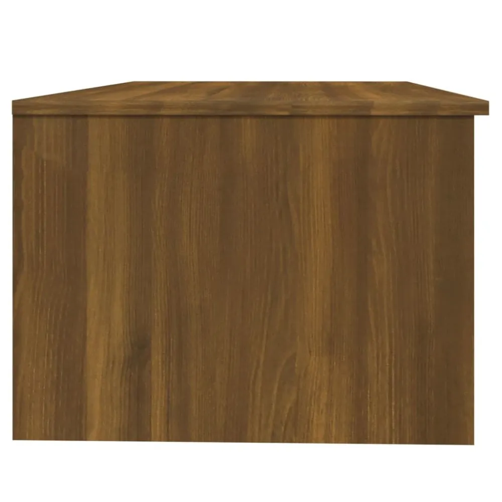 Mesa de Ferro Fundido Mesa centro 102x50x36 cm derivados de madeira carvalho castanho