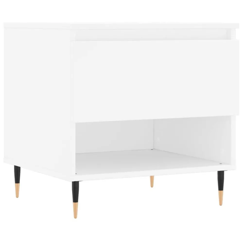Mesa de Jardim Mesa de centro 50x46x50 derivados de madeira branco