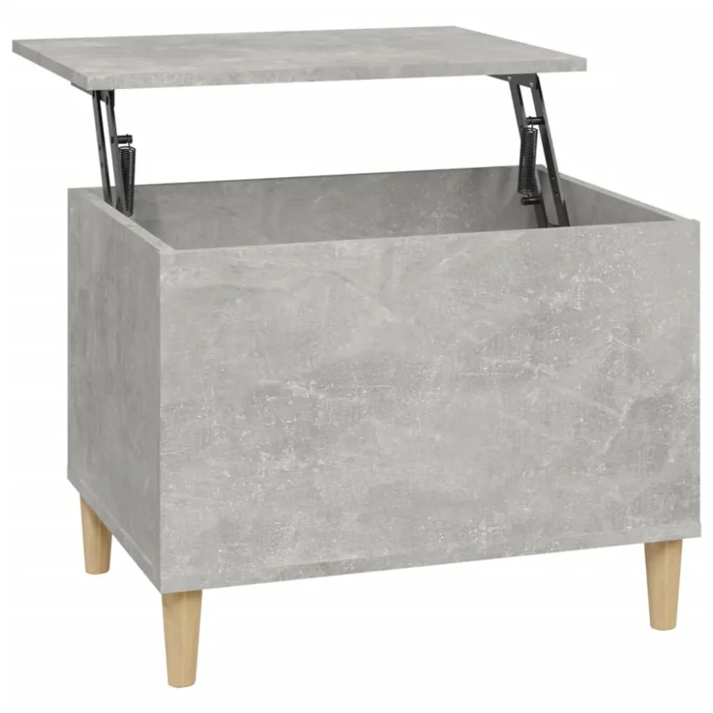 Mesa de Jardim Mesa de centro 60x44,5x45 cm derivados madeira cinzento cimento