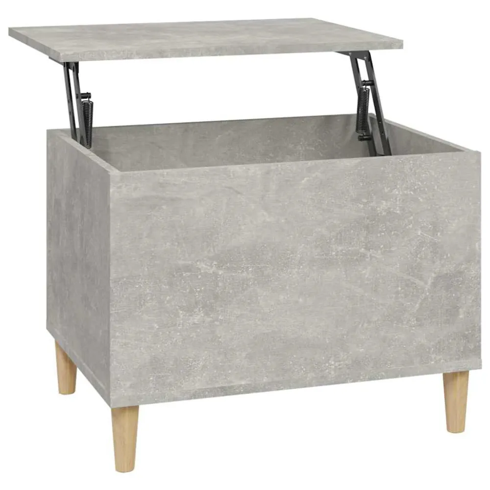 Mesa de Jardim Mesa de centro 60x44,5x45 cm derivados madeira cinzento cimento