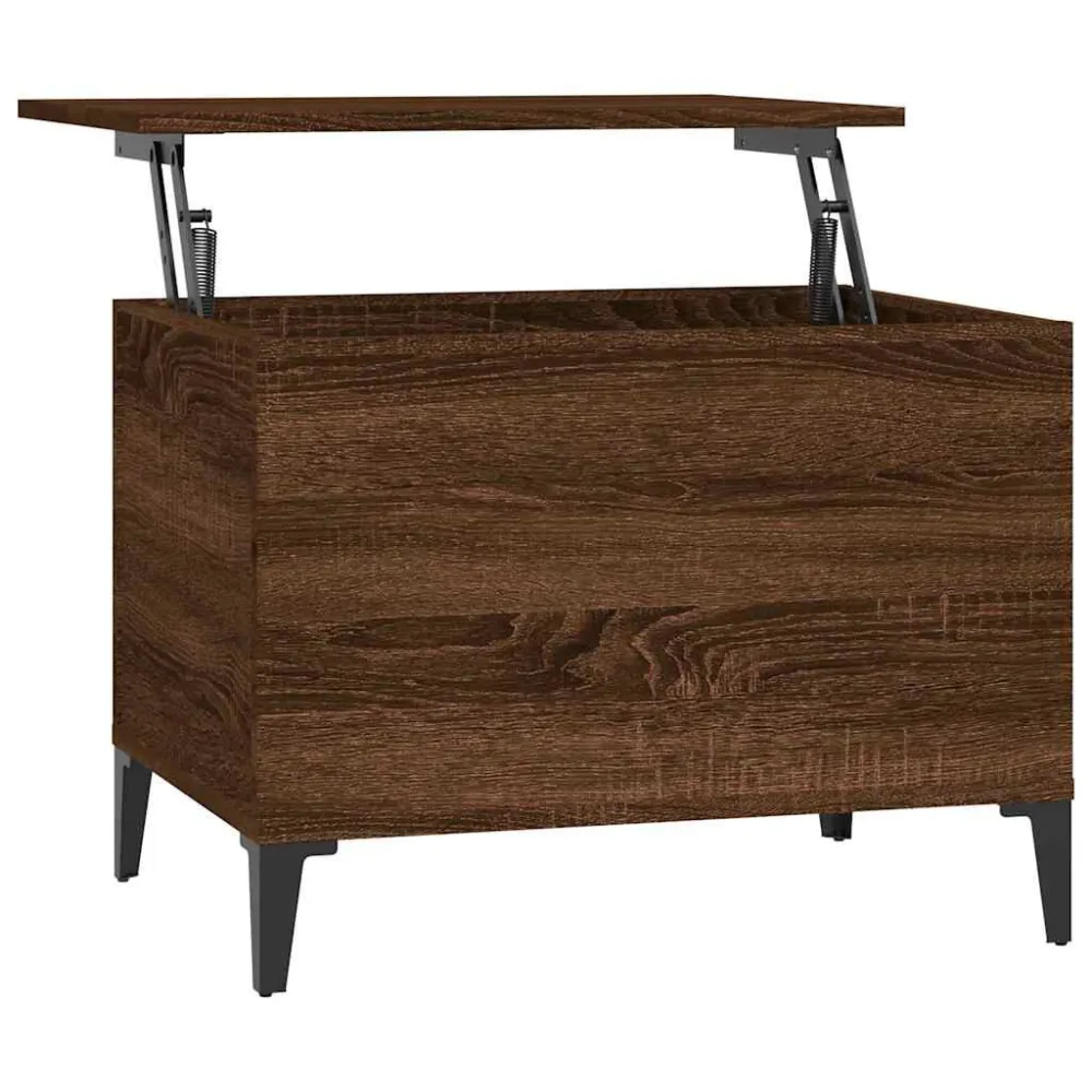 Mesa de Jardim Mesa centro 60x44,5x45 cm derivados madeira carvalho castanho