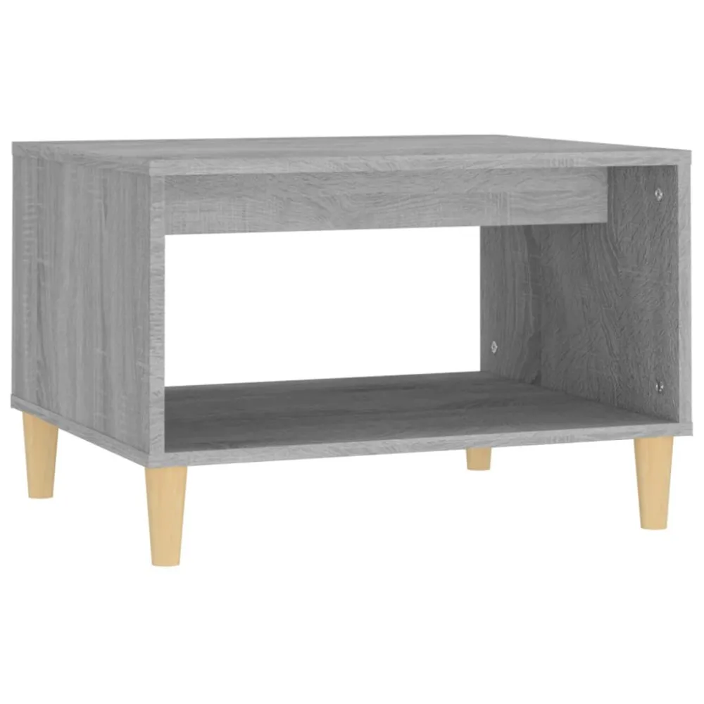 Mesa de Jardim Mesa de centro 60x50x40 cm derivados de madeira cinzento sonoma