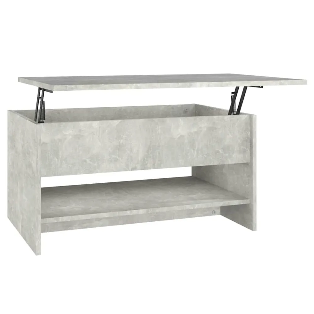 Mesa de Jardim Mesa de centro 80x50x40cm derivados de madeira cinzento cimento
