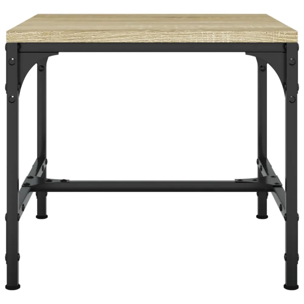 Mesa de Jardim Robusta Mesa de apoio 40x40x35 cm derivados de madeira carvalho sonoma