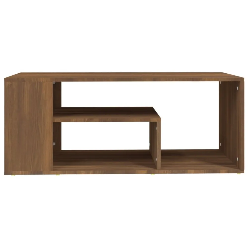 Mesa de Jardim Robusta Mesa centro 100x50x40 cm derivados de madeira carvalho castanho