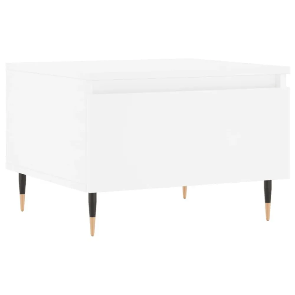 Mesa de Jardim Robusta Mesa de centro 50x46x35 cm derivados de madeira branco