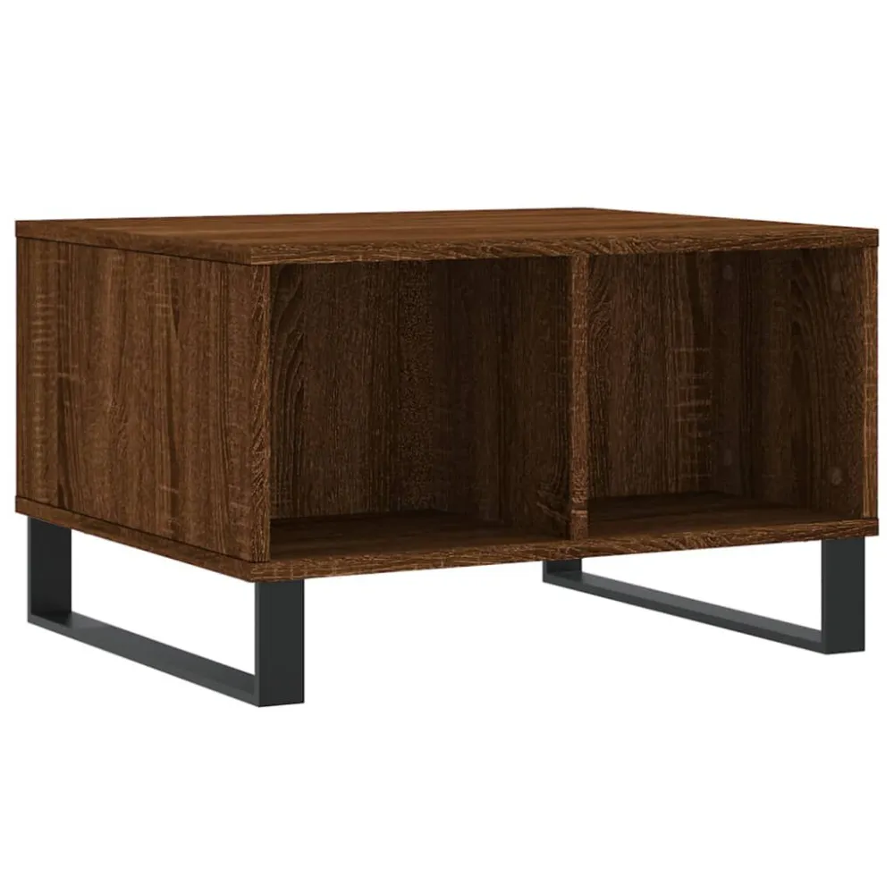 Mesa de Jardim Robusta Mesa de centro 60x50x36,5cm derivados madeira carvalho castanho