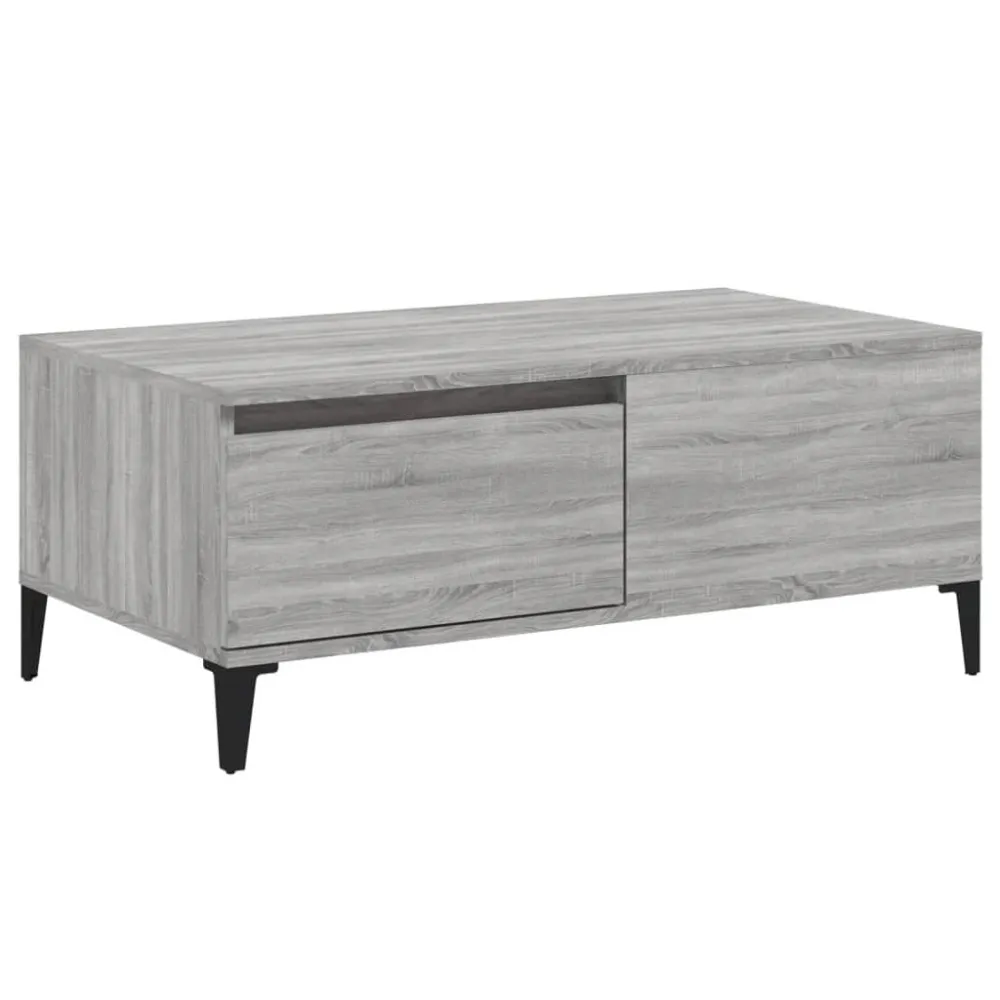 Mesa de Jardim Robusta Mesa de centro 90x50x36,5 cm derivados madeira cinzento sonoma
