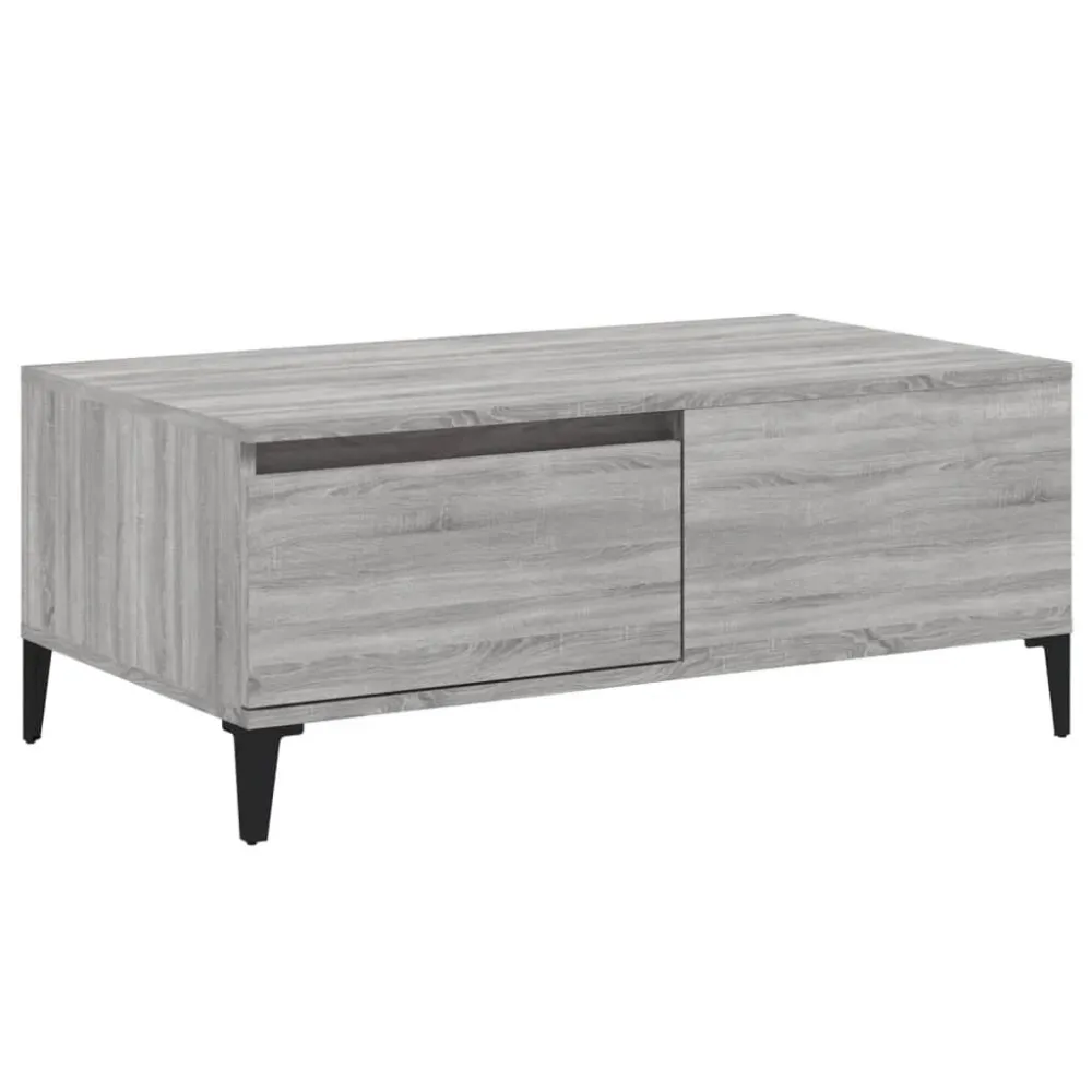 Mesa de Jardim Robusta Mesa de centro 90x50x36,5 cm derivados madeira cinzento sonoma
