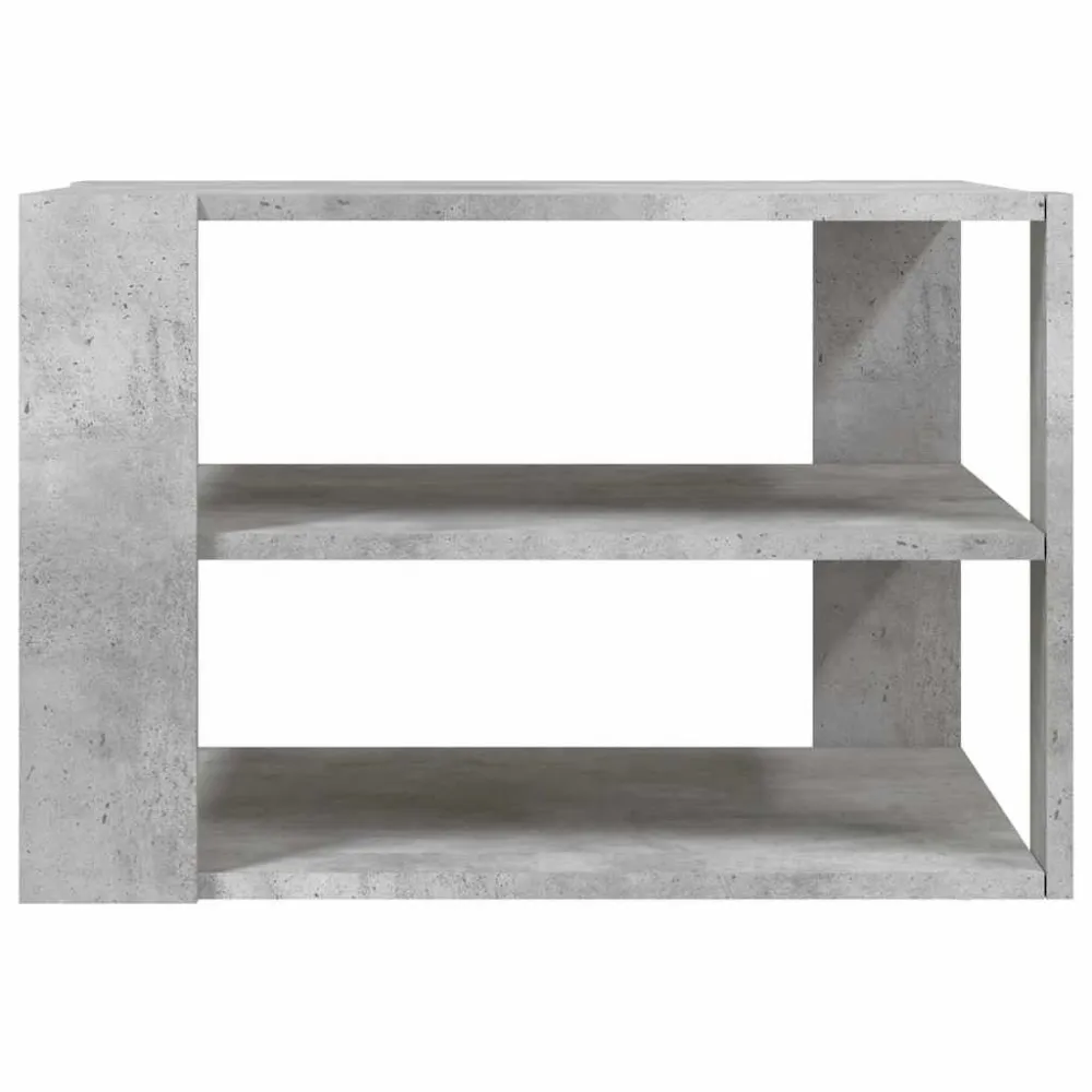 Mesa de Pátio Mesa de centro 59,5x59,5x40 cm derivados madeira cinza-cimento