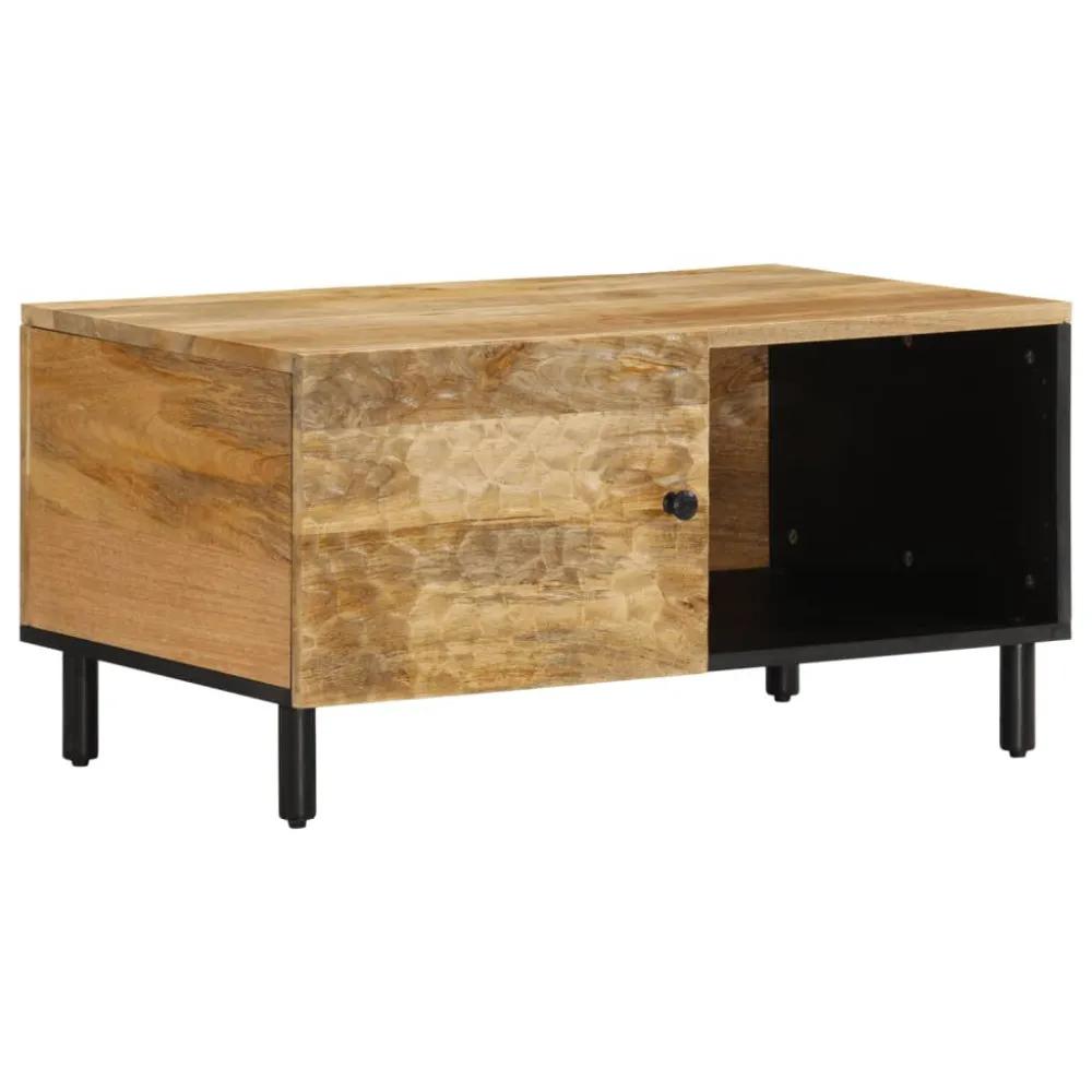 Mesa de Pátio Mesa de centro 80x50x40 cm madeira de mangueira maciç