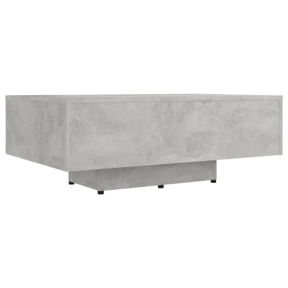 Mesa de Pátio Mesa de centro 85x55x31 cm contraplacado cinzento cimento