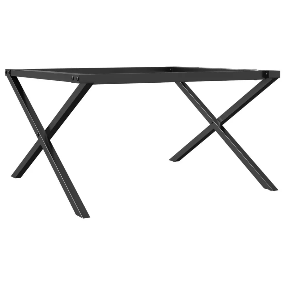 Pernas para mesa de centro estrutura em X ferro fundido com Guarda-sol Central