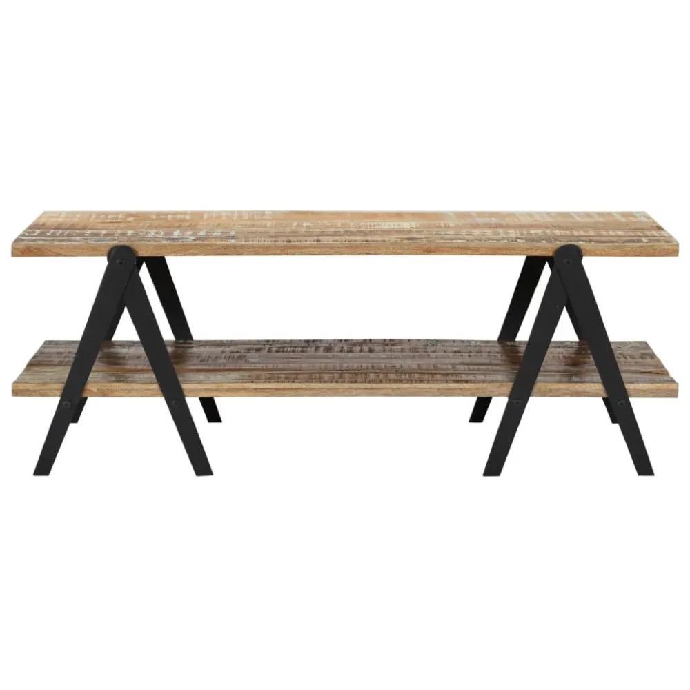 Premium para Exterior Mesa de centro 115x60x40 cm madeira recuperada maciç