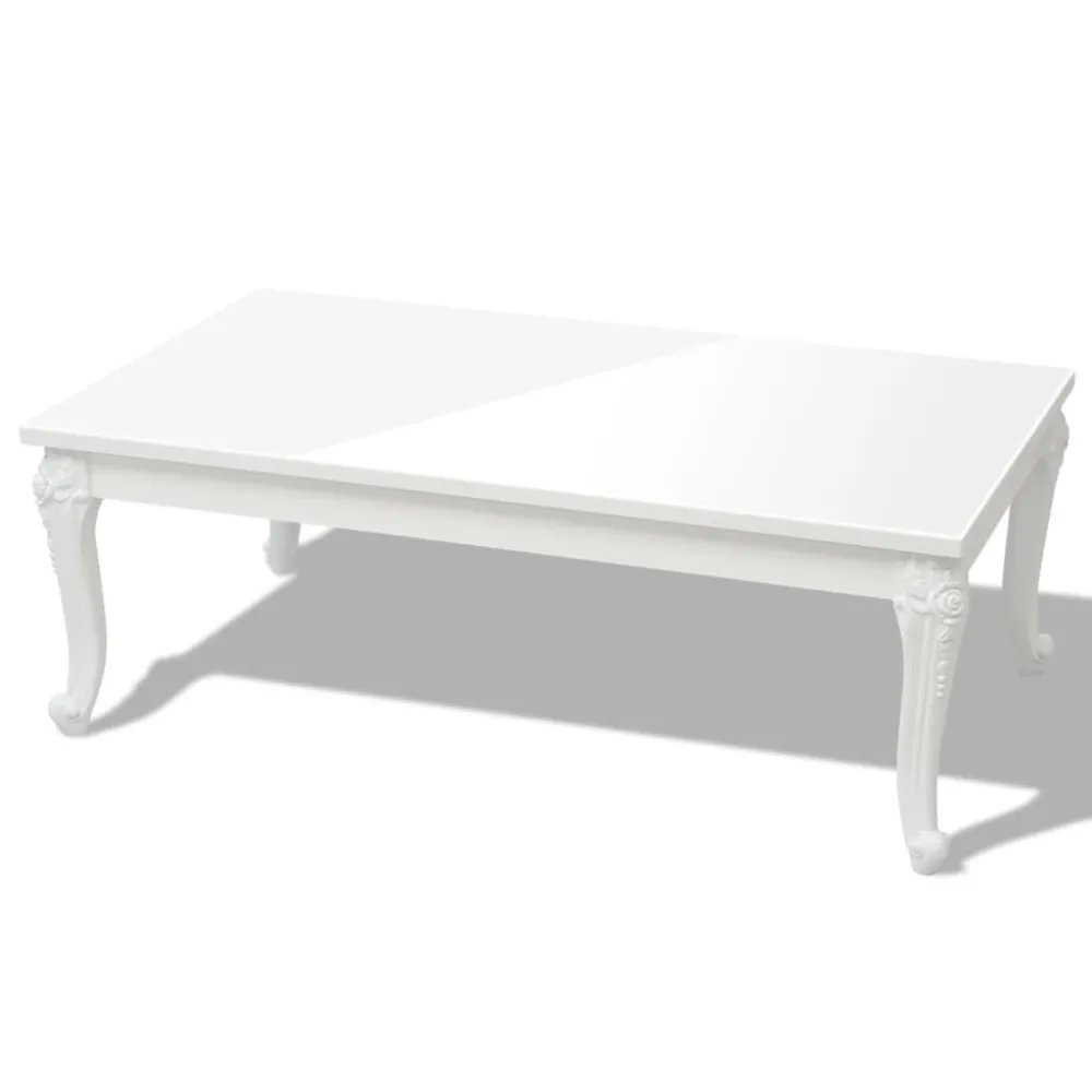 Premium para Exterior Mesa de centro 115x65x42 cm branco radiante