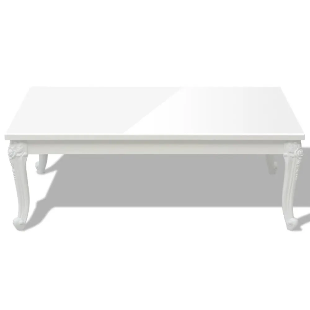 Premium para Exterior Mesa de centro 115x65x42 cm branco radiante