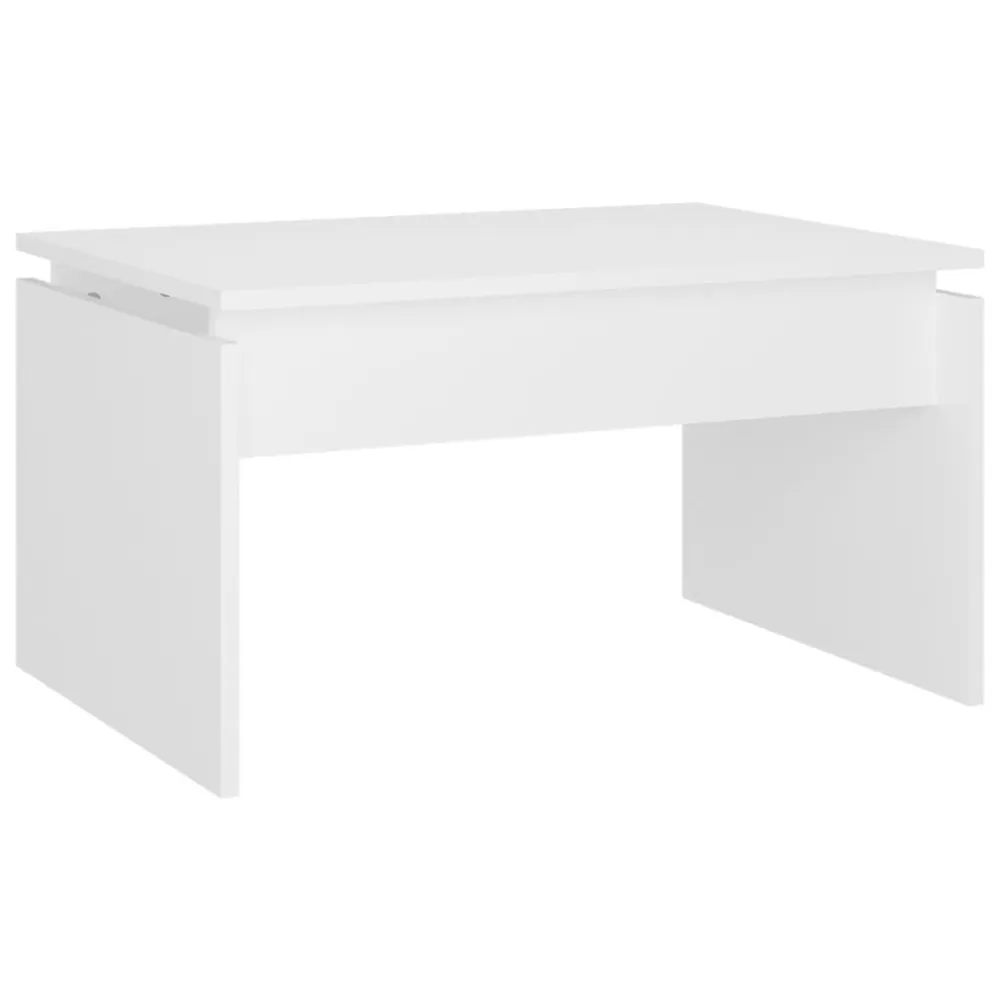 Premium para Exterior Mesa de centro 68x50x38 cm derivados de madeira branco