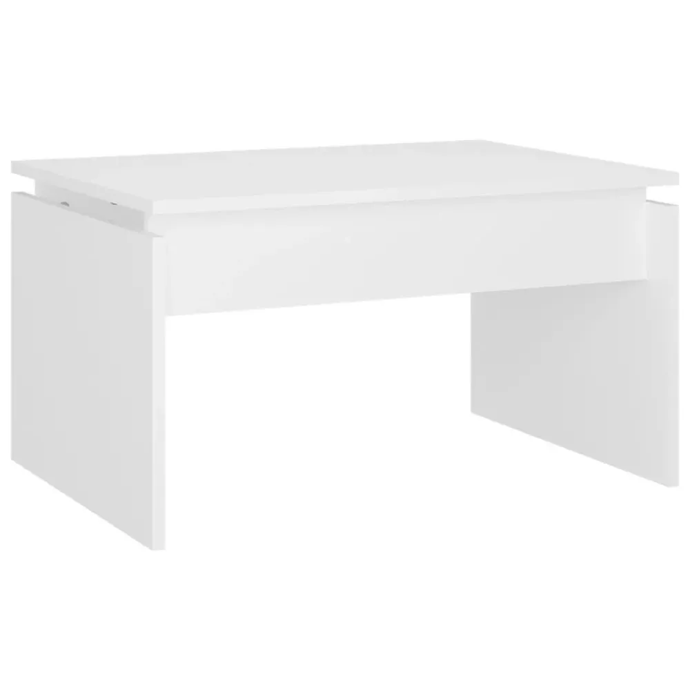 Premium para Exterior Mesa de centro 68x50x38 cm derivados de madeira branco