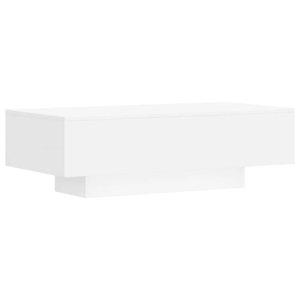 Resistente às Intempéries Mesa de centro 100x49,5x31 cm derivados de madeira branco