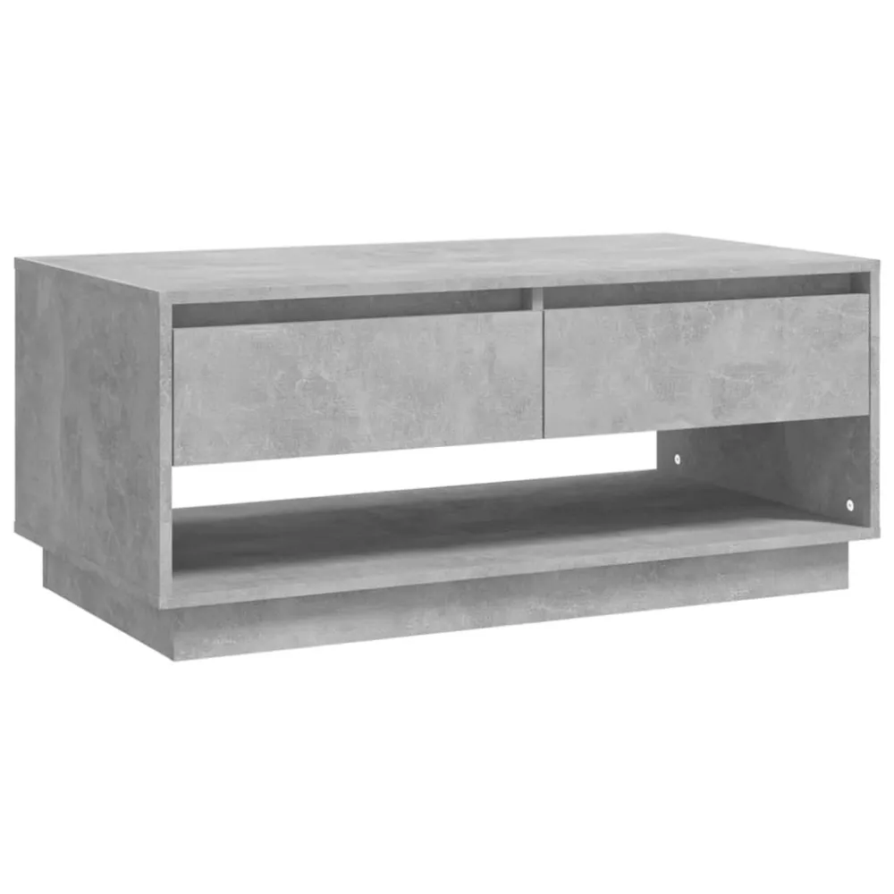 Resistente às Intempéries Mesa de centro 102,5x55x44cm derivados de madeira cinza cimento