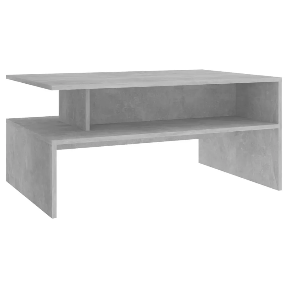 Resistente às Intempéries Mesa de centro 90x60x42,5 cm contraplacado cinzento cimento