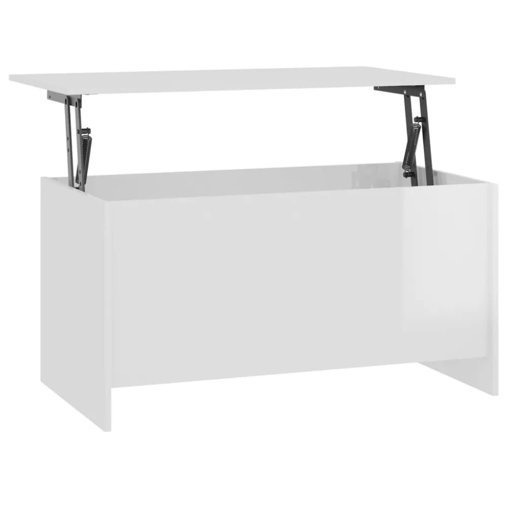 vidaXLMesa decentro102x55,5x52,5cm madeira processada branco luminoso