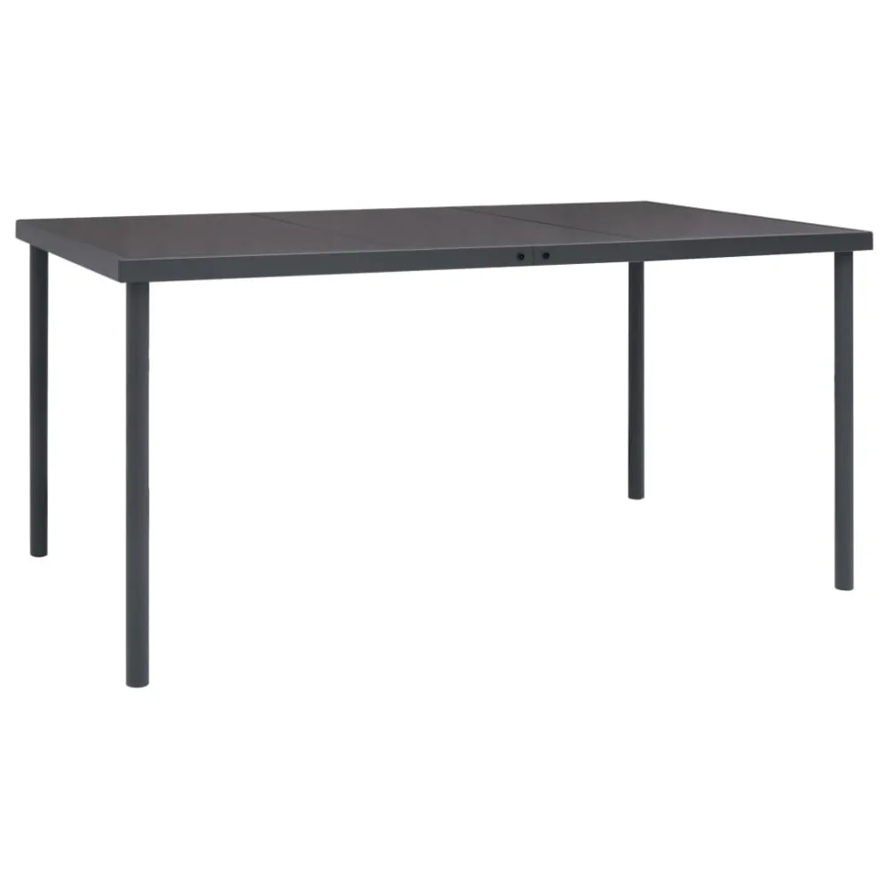 Mesa de Bistrô Mesa de jantar para jardim 150x90x74 cm ço antracite