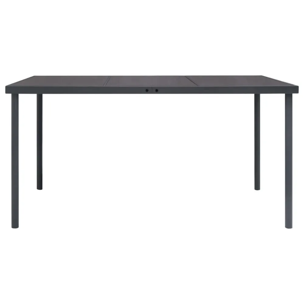Mesa de Bistrô Mesa de jantar para jardim 150x90x74 cm ço antracite