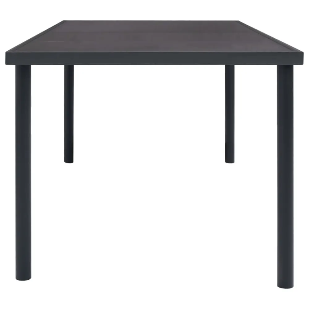 Mesa de Bistrô Mesa de jantar para jardim 150x90x74 cm ço antracite