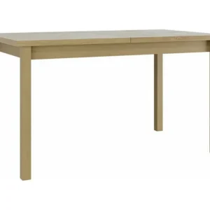Mesa de Ferro Fundido Mesa Victorville 122, Extensível, Madeira, 78x80x140cm