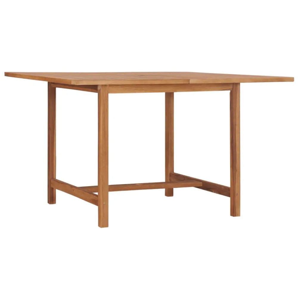 Mesa de Exterior em Mesa de jantar para jardim 110x110x75 cm madeira de teca maciç