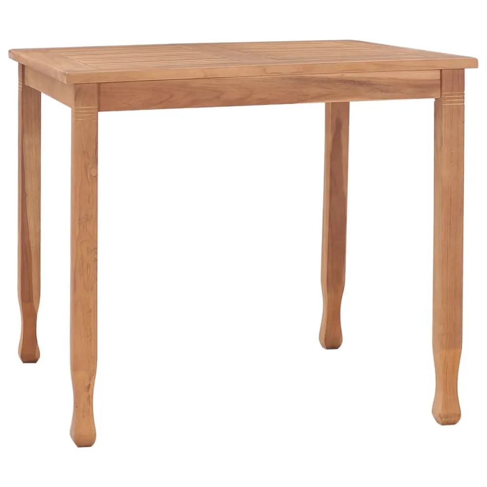 Mesa de jantar para jardim 85x85x75 madeira de teca maciç para Churrasqueiras e Áreas de Lazer