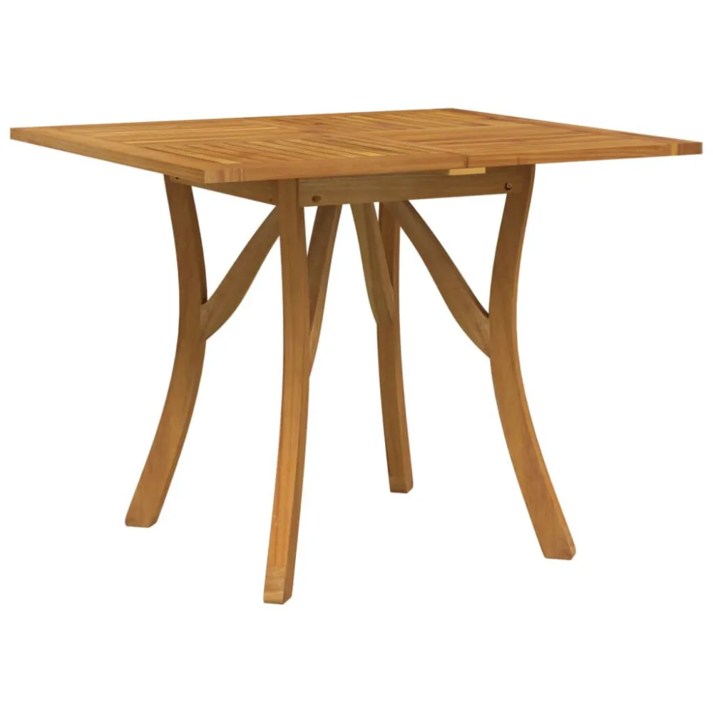 Mesa de jardim 85x85x75 cm madeira de acácia maciç com 4 Cadeiras