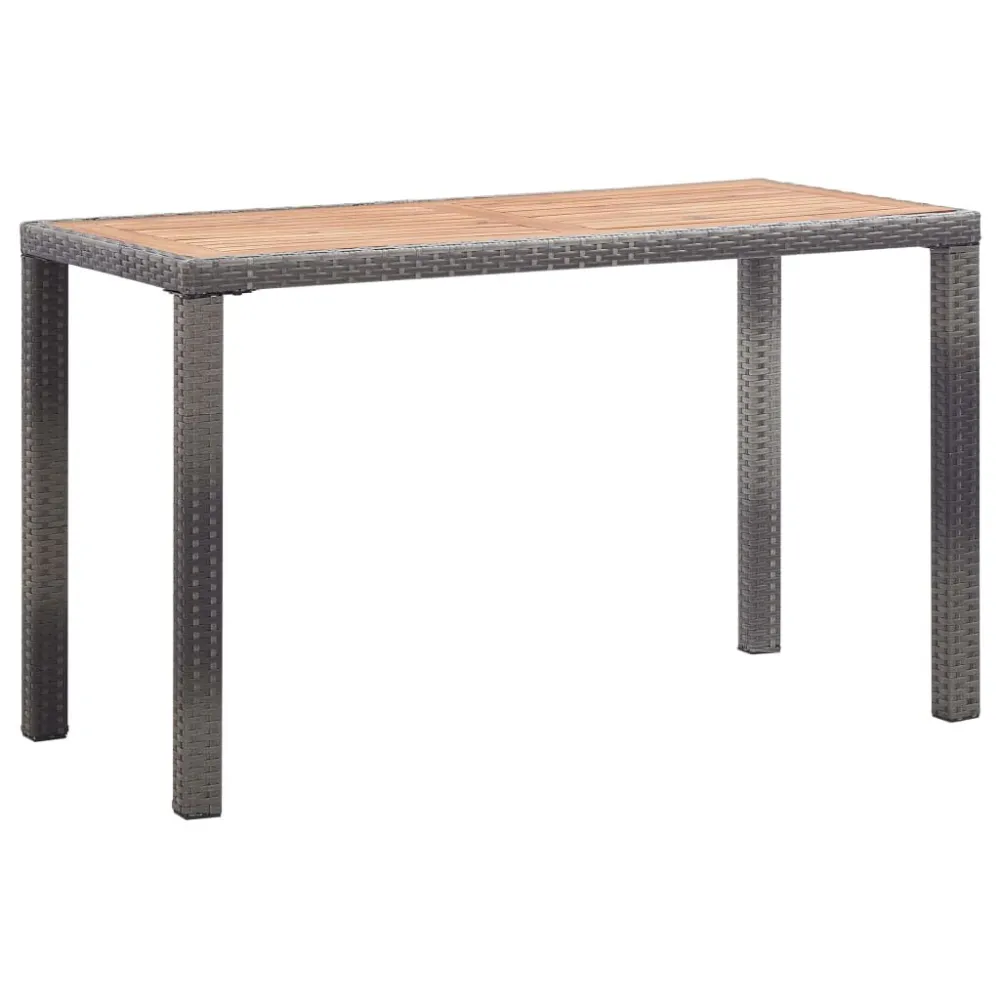 Mesa de Jardim Mesa de jardim 123x60x74 cm madeira acácia antracite/castanho