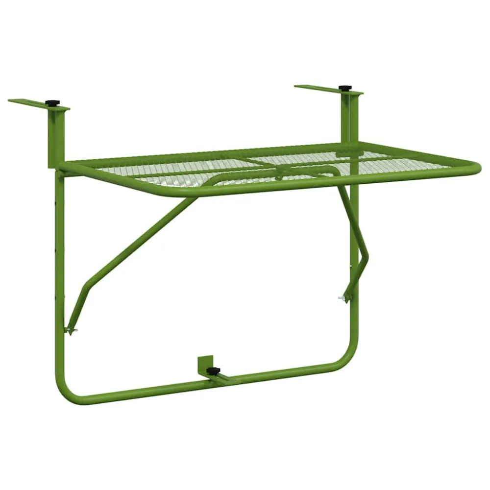 Mesa de Pátio Mesa para varanda 60x40 cm ço verde